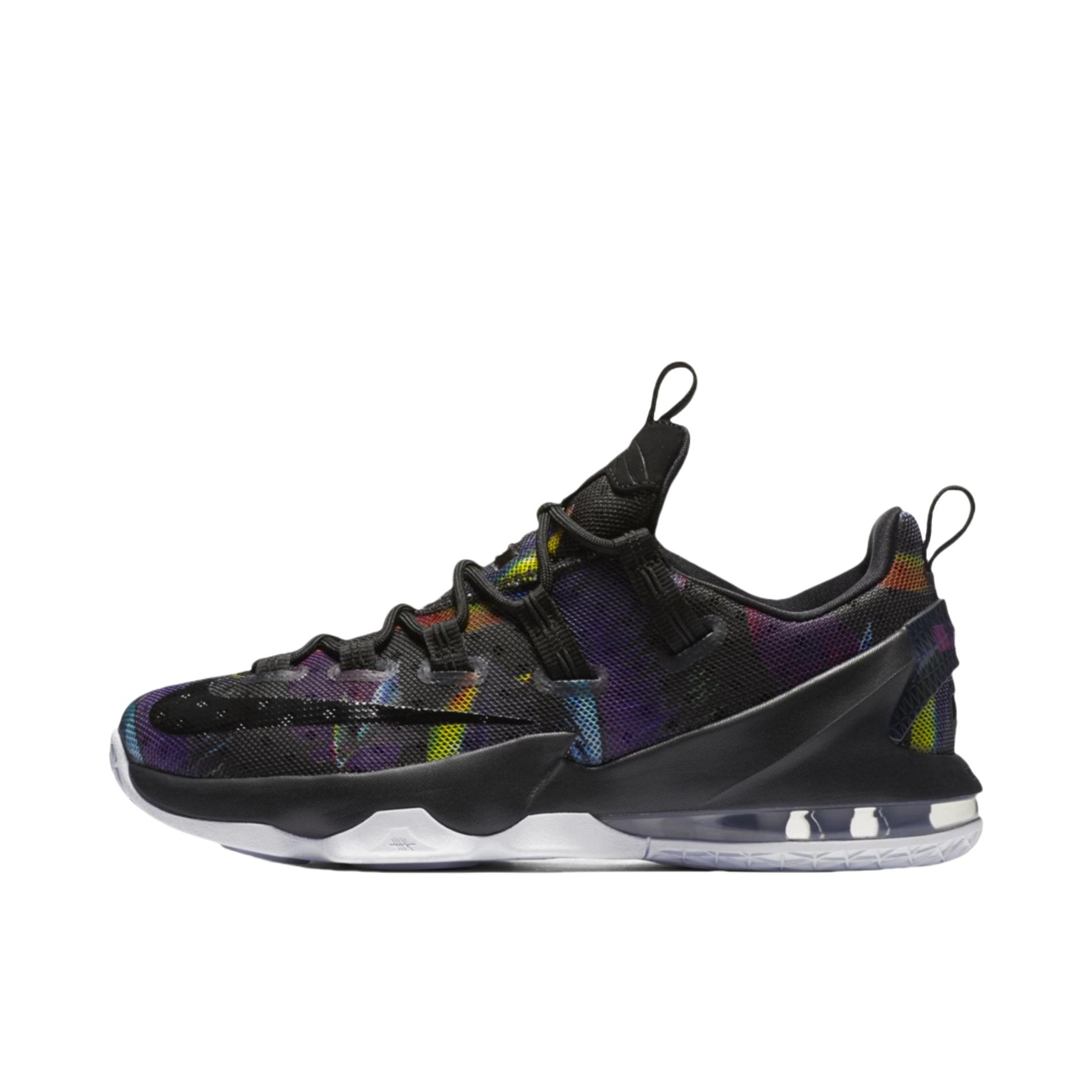 推荐商品：Nike Zoom LeBron 13 詹姆斯 稳定支撑 减震回弹 轻便透气 圆头 实战 运动 篮球鞋 Low Birds of Paradise 黑彩虹