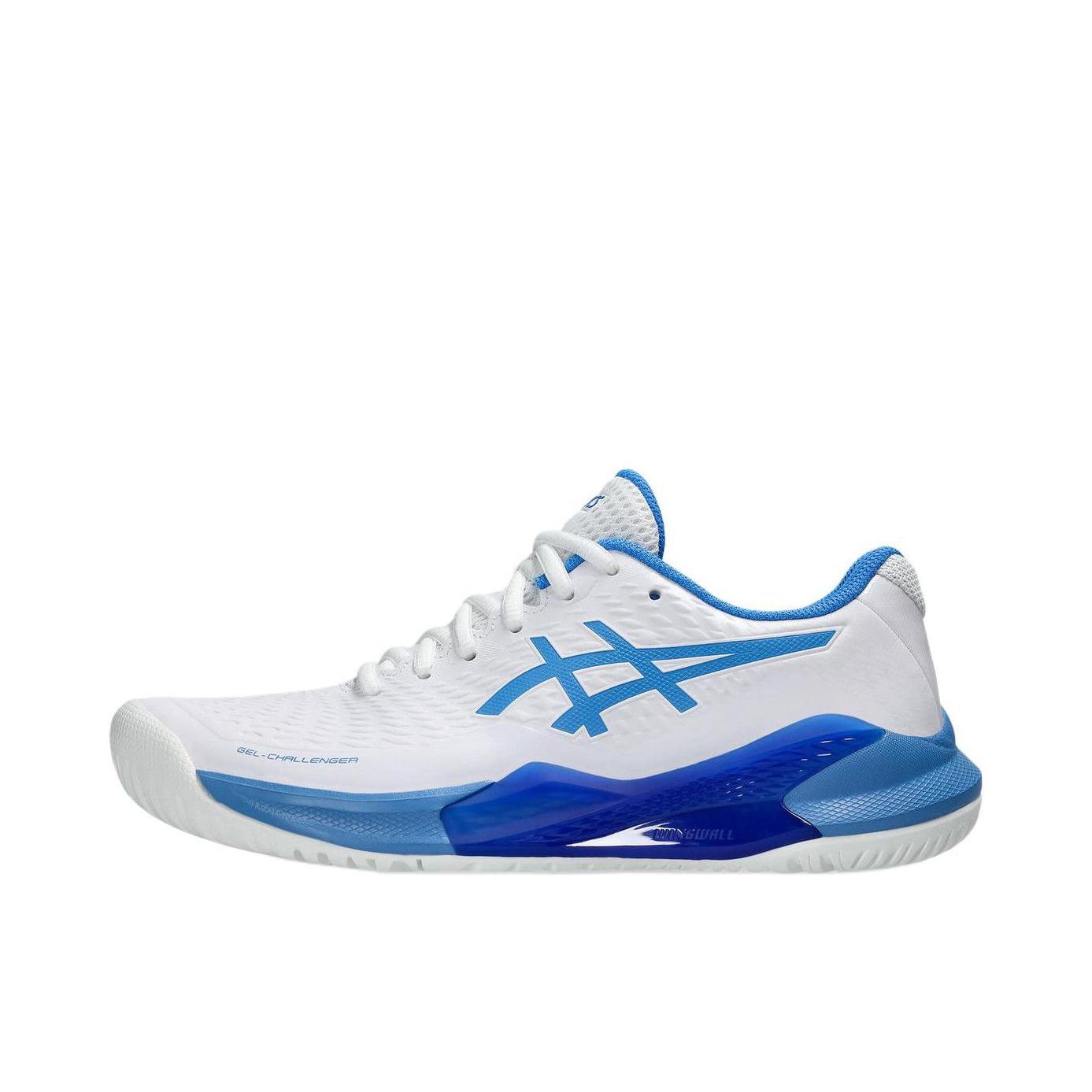 推荐商品：Asics/亚瑟士 Gel-Challenger 14 耐磨 支撑 稳定 透气 缓震 网面 网球鞋 女款/白色/蓝色