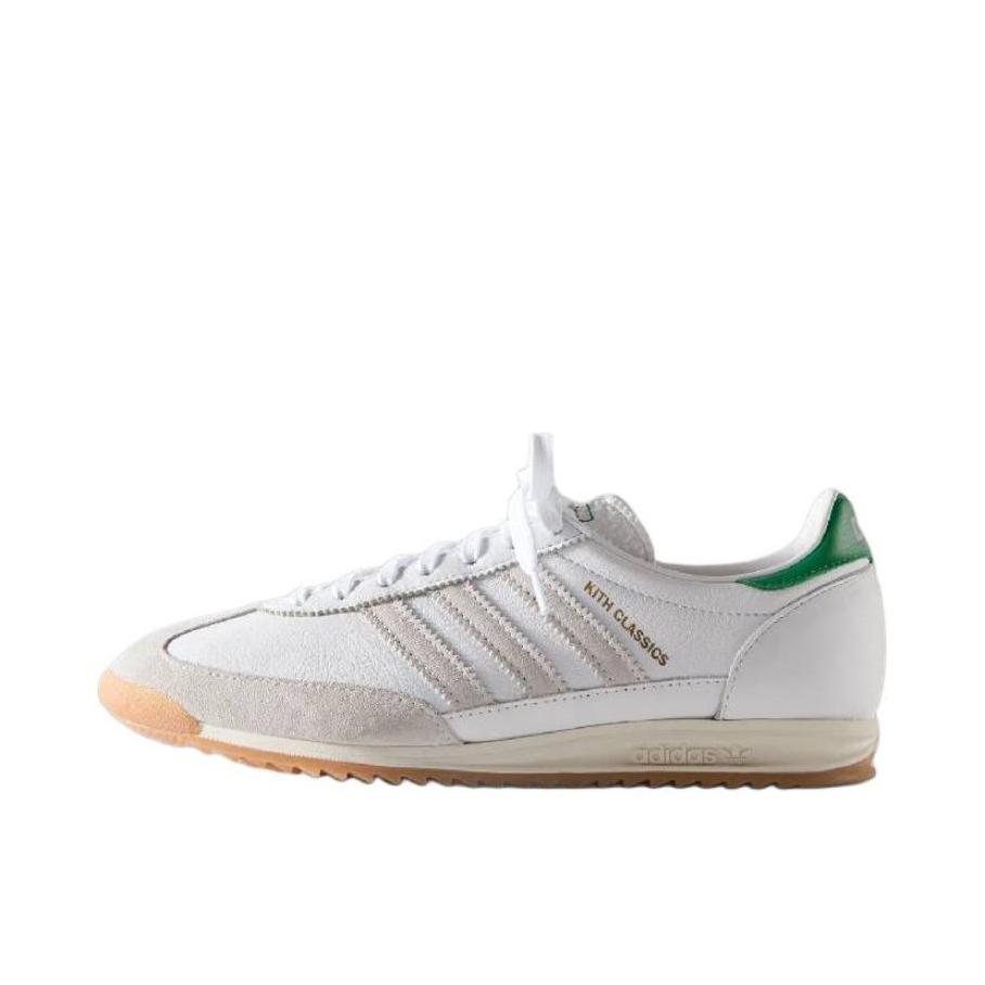 推荐商品：【马思纯同款】 adidas Originals SL 72 T头鞋 德训鞋 运动休闲鞋 轻便防滑耐磨透气舒适简约复古 KITH联名/白色/绿色 