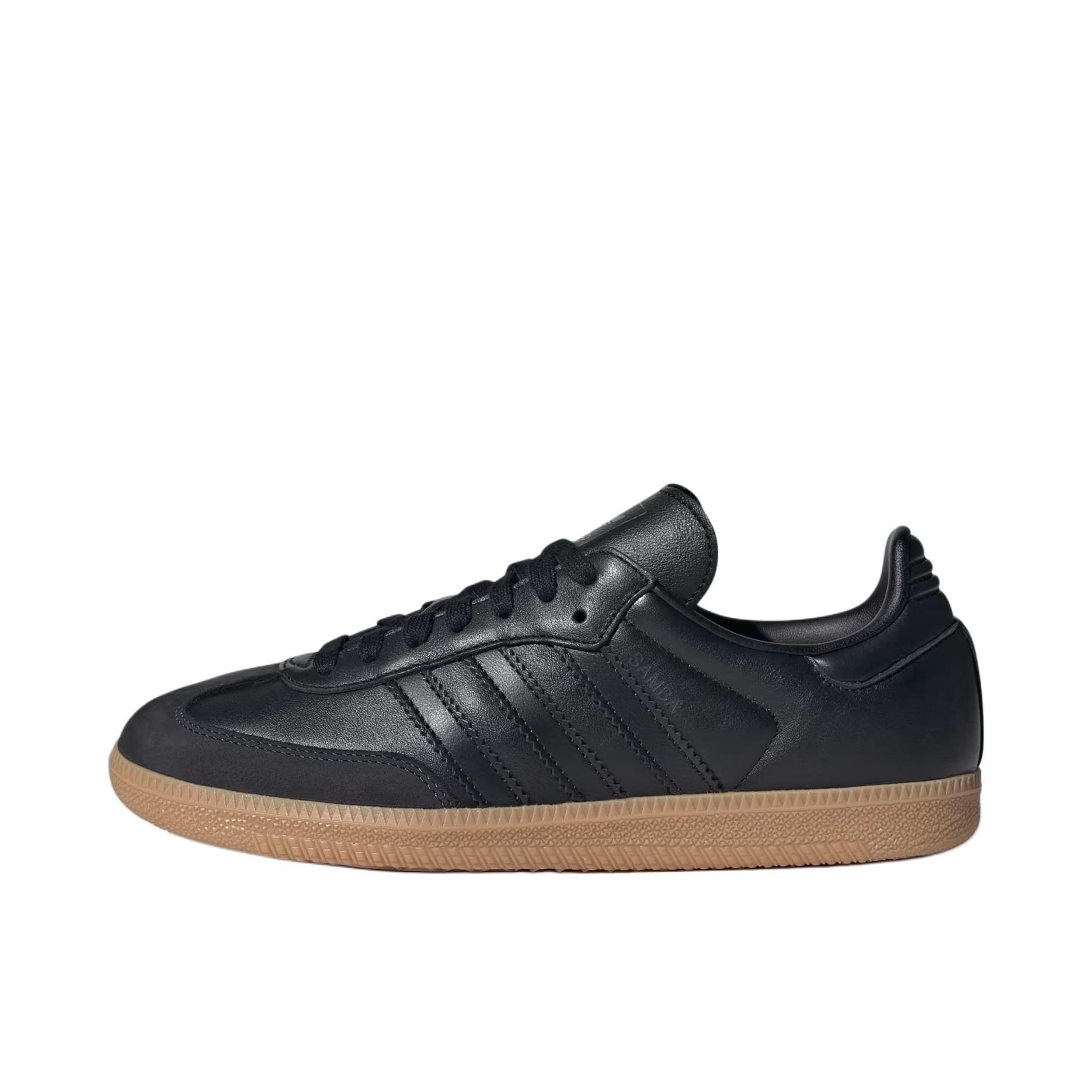 推荐商品：adidas Originals Samba OG T头鞋 板鞋 经典复古舒适百搭耐磨合成革圆头薄底贴合 女款/纯黑色 