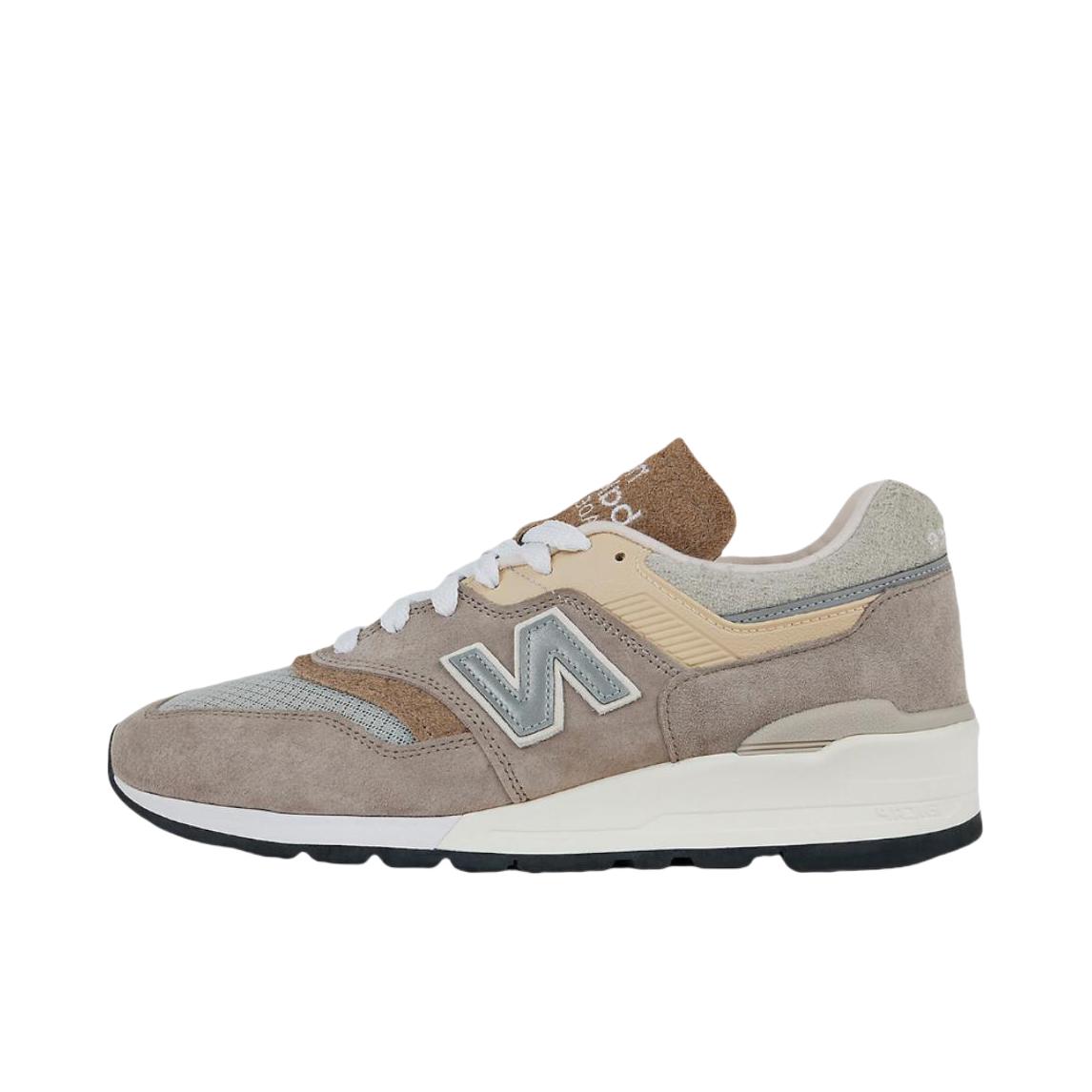 推荐商品：New Balance 997 时尚复古 防滑耐磨 透气舒适 运动休闲鞋 灰色/棕色/米色