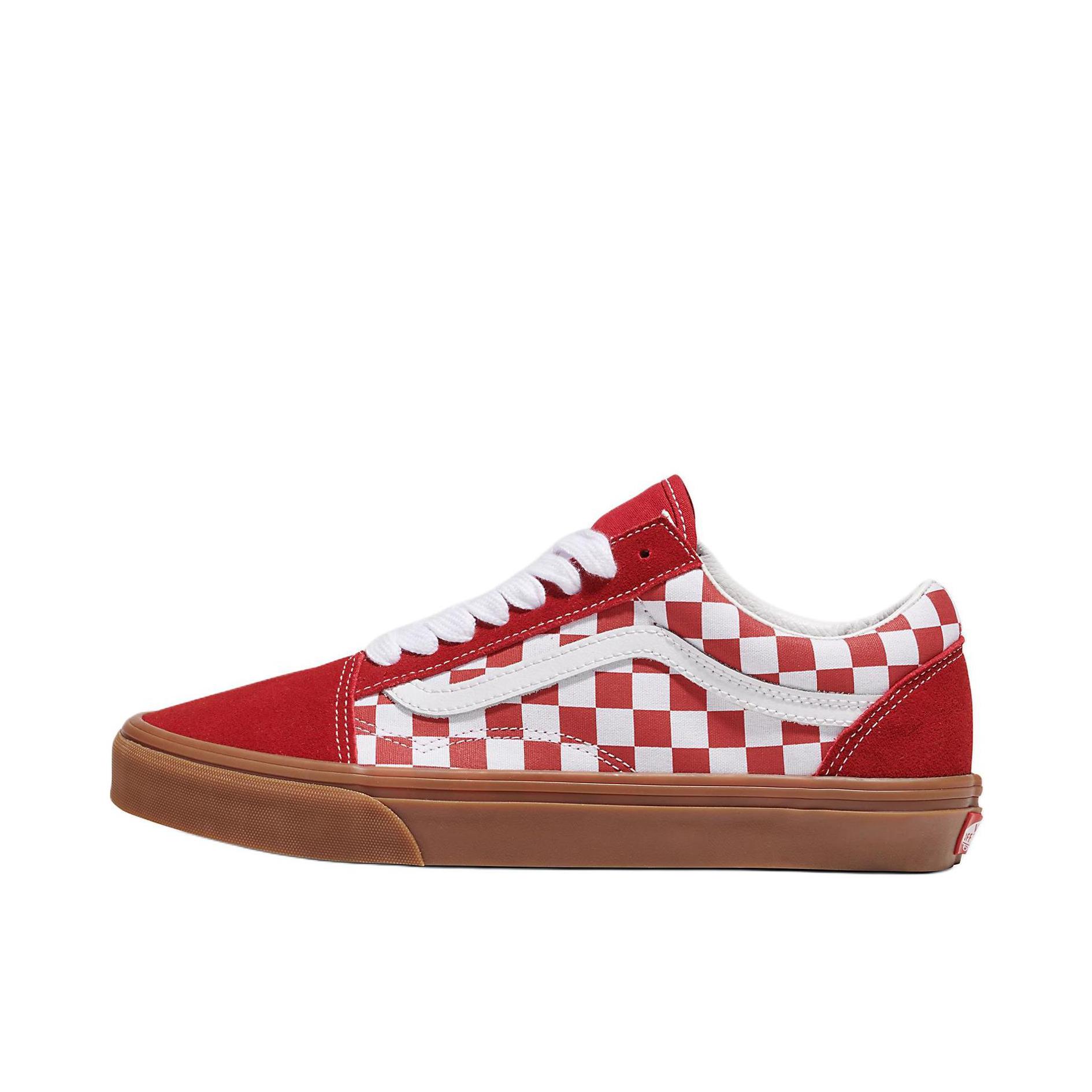推荐商品：Vans/范斯 Old Skool 滑板鞋 板鞋 轻便防滑复古舒适经典 大红色