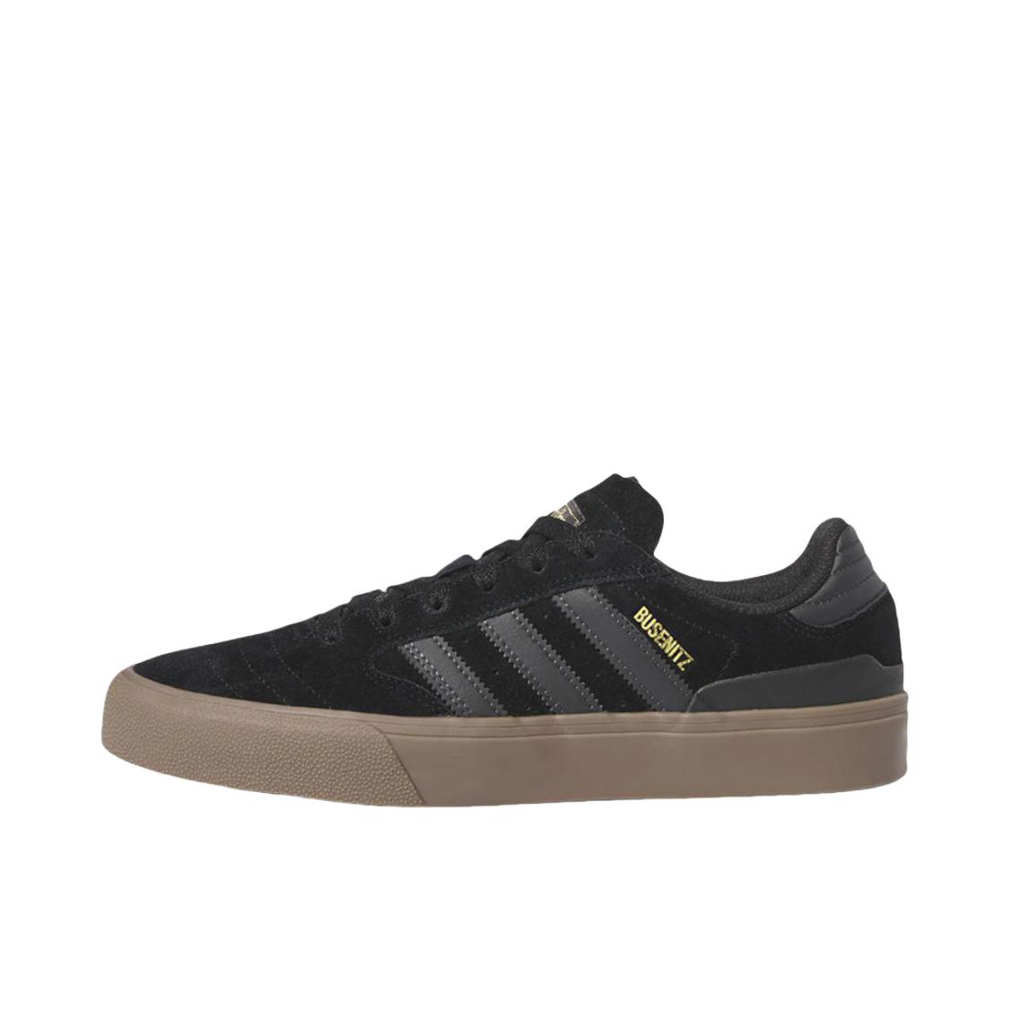 推荐商品：adidas Originals Busenitz Vulc II 板鞋 舒适减震防滑耐磨轻便厚底系带复古百搭贴合支撑圆头 暗黑色