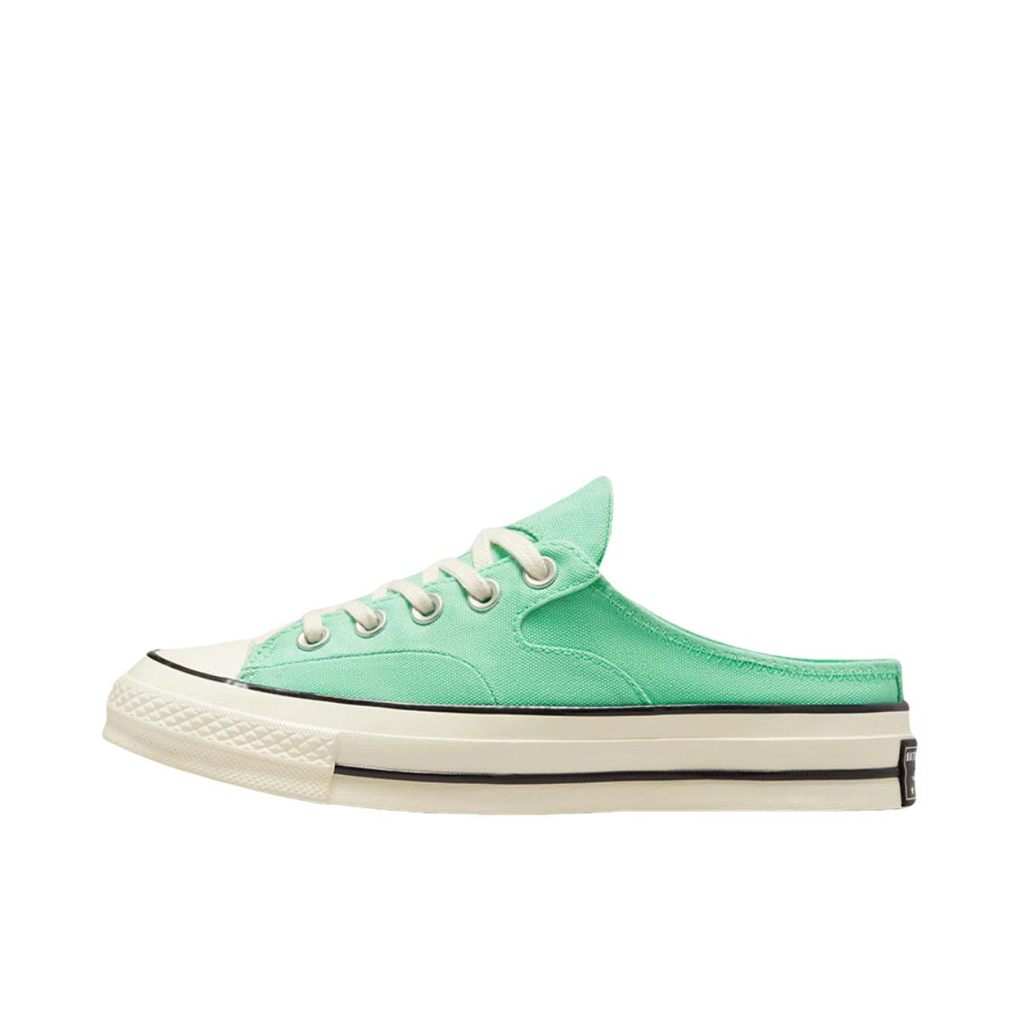 推荐商品：Converse/匡威 Chuck 70 Mule 帆布鞋 舒适减震防滑耐磨透气运动包头一脚蹬 女款/绿色