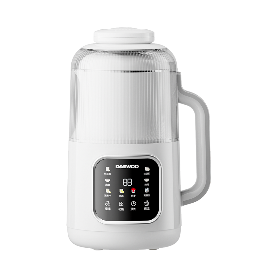 推荐商品：DAEWOO/大宇 破壁机 1L 多功能 豆浆 加热 大屏 免煮 五谷杂粮 焖香 防糊 降噪 便携式 变速 免过滤 细腻 变频 可加料 触控 直流 无渣感 迷你
