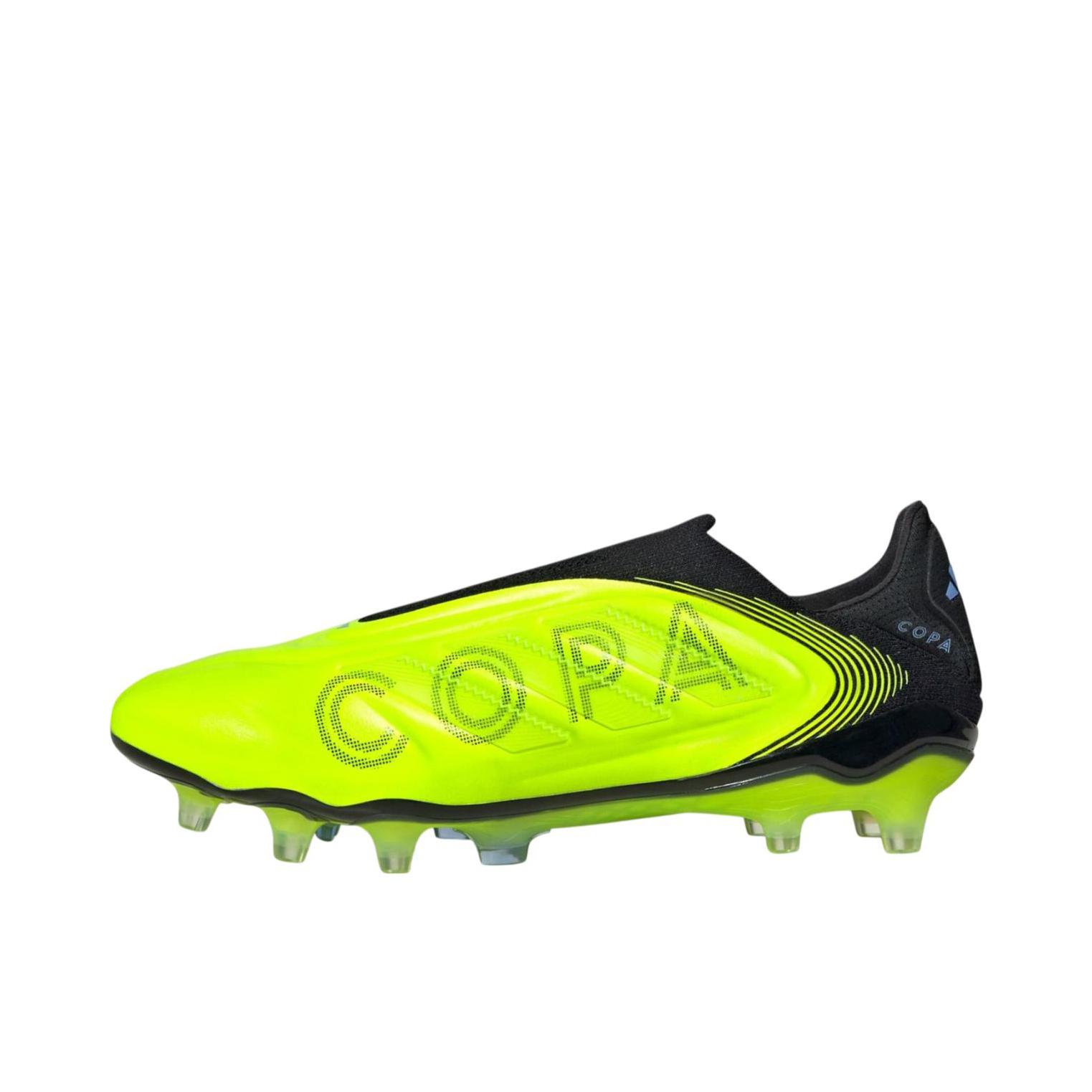 推荐商品：adidas Copa Pure 3 Elite FG 胶质长钉 天然硬草地 耐用支撑 足球鞋 荧光黄 