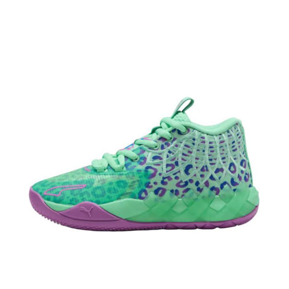 推荐商品：Puma/彪马 MB.01 拉梅洛鲍尔1代 Nitro Foam 篮球鞋 支撑包裹性 大童/绿色/紫色 
