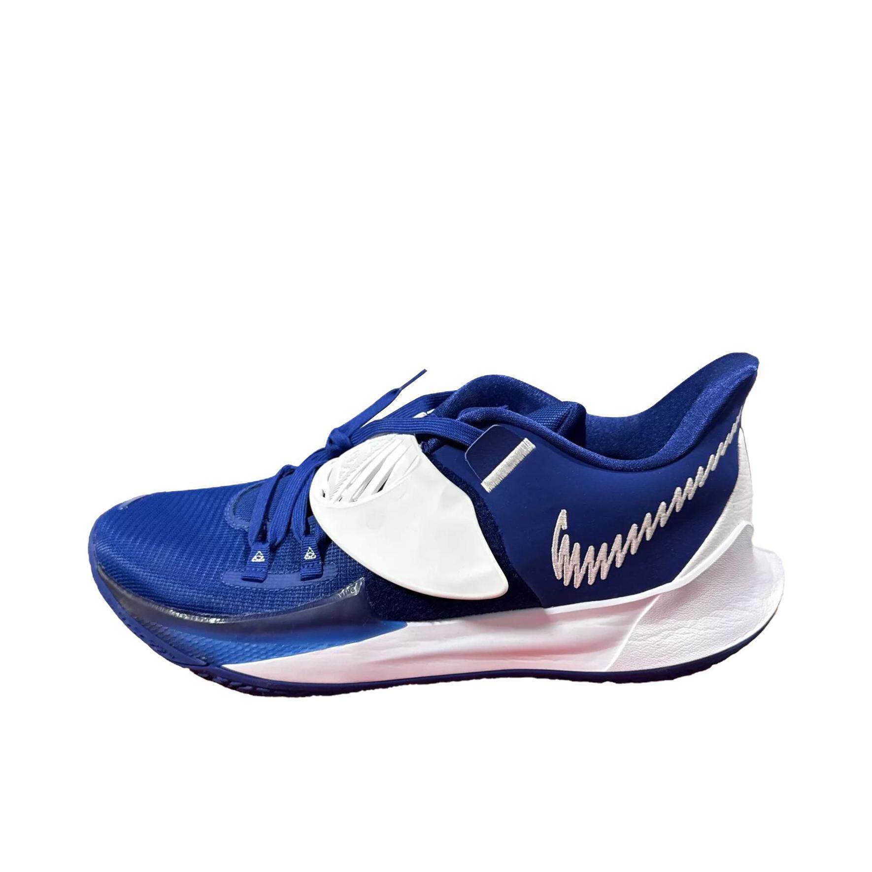 推荐商品：Nike Kyrie Low 3 欧文 zoom 舒适透气 防滑耐磨 轻便减震 包裹性 支撑 圆头 织物 实战 篮球鞋 蓝色