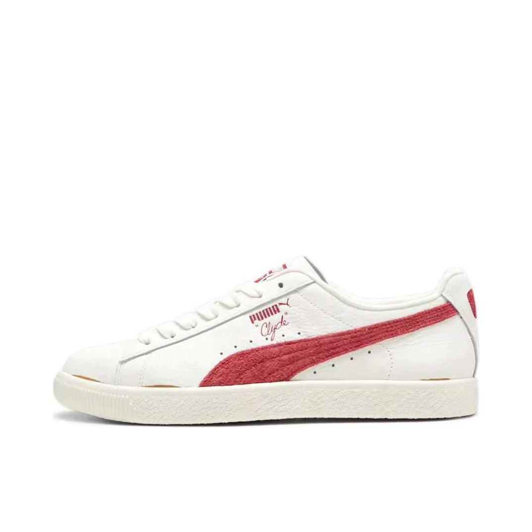 推荐商品：Puma/彪马 Clyde 板鞋 舒适减震防滑耐磨轻便百搭复古潮流 白色/大红色
