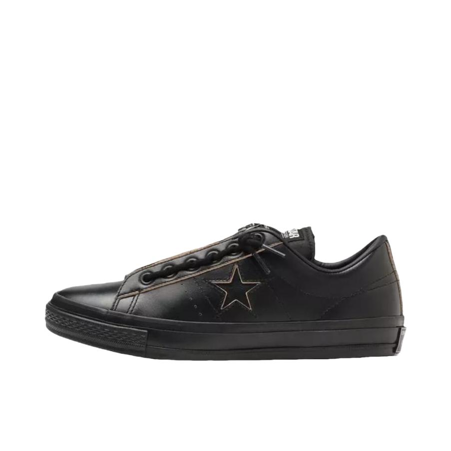 推荐商品：Converse/匡威 One Star 翻毛皮 防滑 复古 星星鞋 板鞋 Schott N.Y.C.联名/黑色