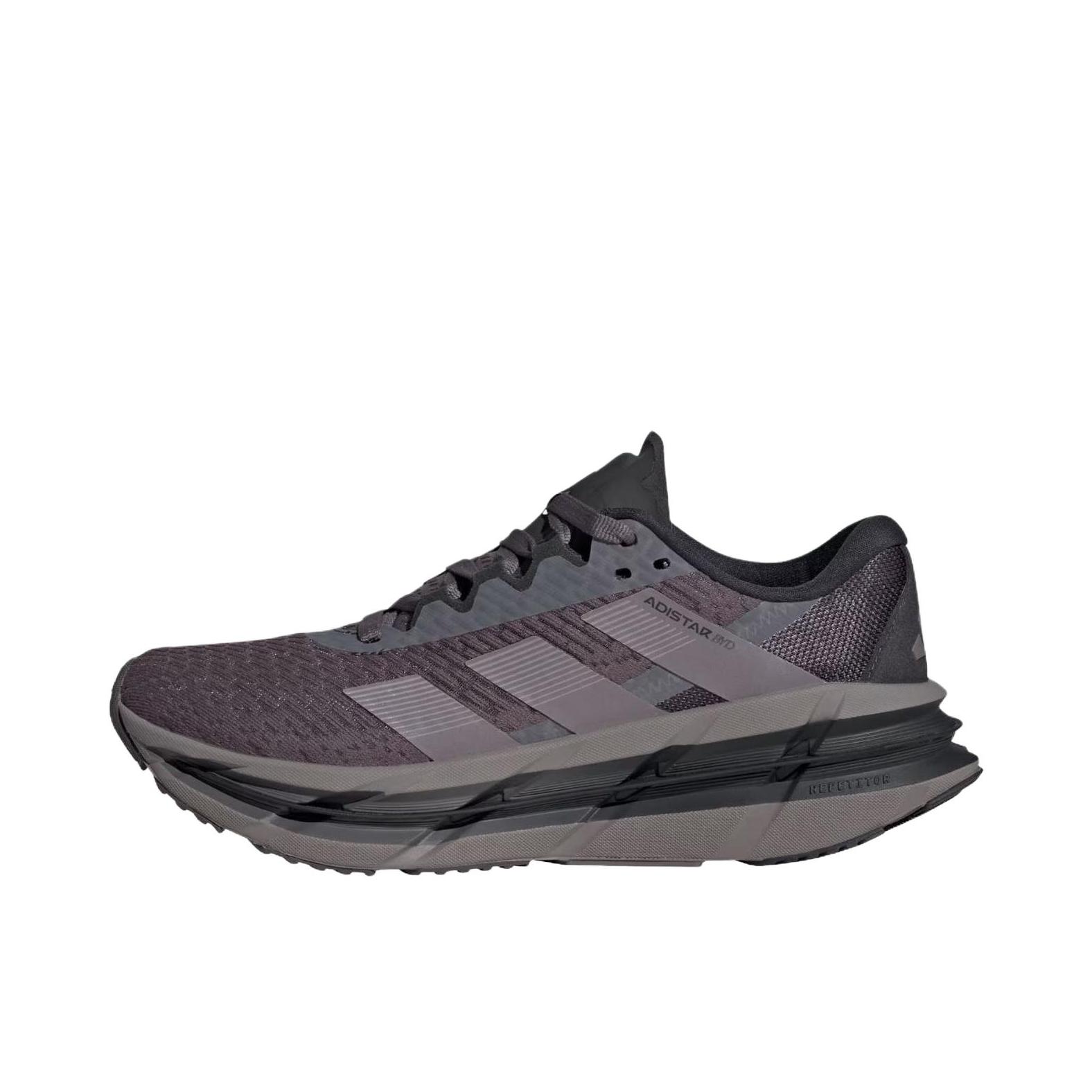推荐商品：adidas Adistar BYD 跑鞋 防滑耐磨舒适透气减震低帮支撑长跑贴合 男款/灰色/褐色