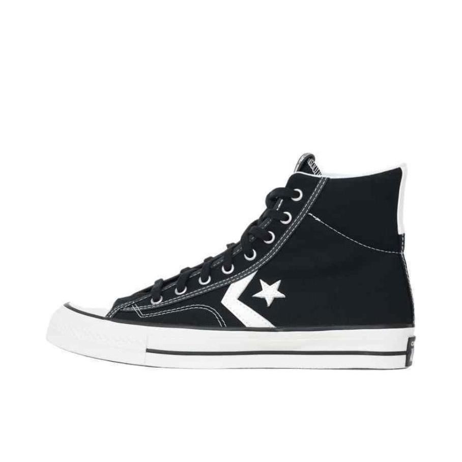 推荐商品：Converse/匡威 Star Player 76 帆布鞋 防滑耐磨舒适轻便易穿圆头百搭复古支撑 黑色/白色