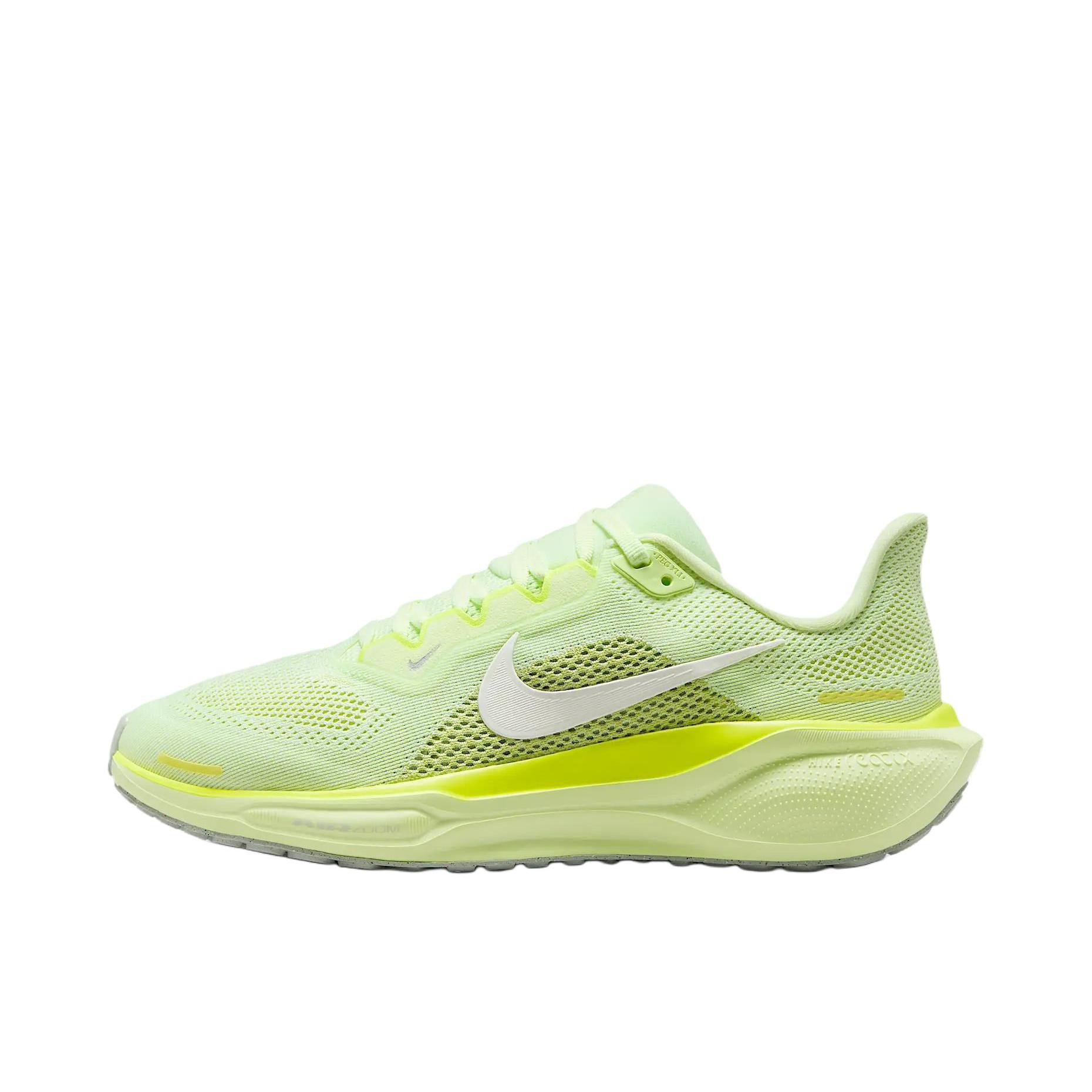 推荐商品：Nike Air Zoom Pegasus 41 飞马 跑鞋 ReactX泡绵缓震透气轻便回弹训练防滑马拉松短跑支撑贴合耐用 女款/绿色