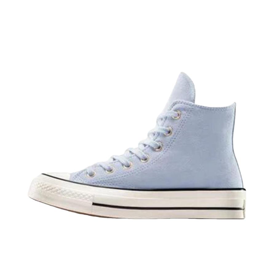 推荐商品：Converse/匡威 Chuck Taylor All Star Lift 帆布鞋 简约复古经典防滑耐磨舒适厚底圆头甜酷贴合松糕底流光风 女款/淡蓝色 