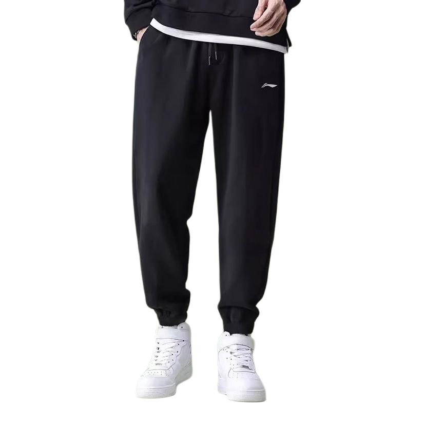 Li Ning 韦德系列宽松直筒休闲长裤 AKLNC93