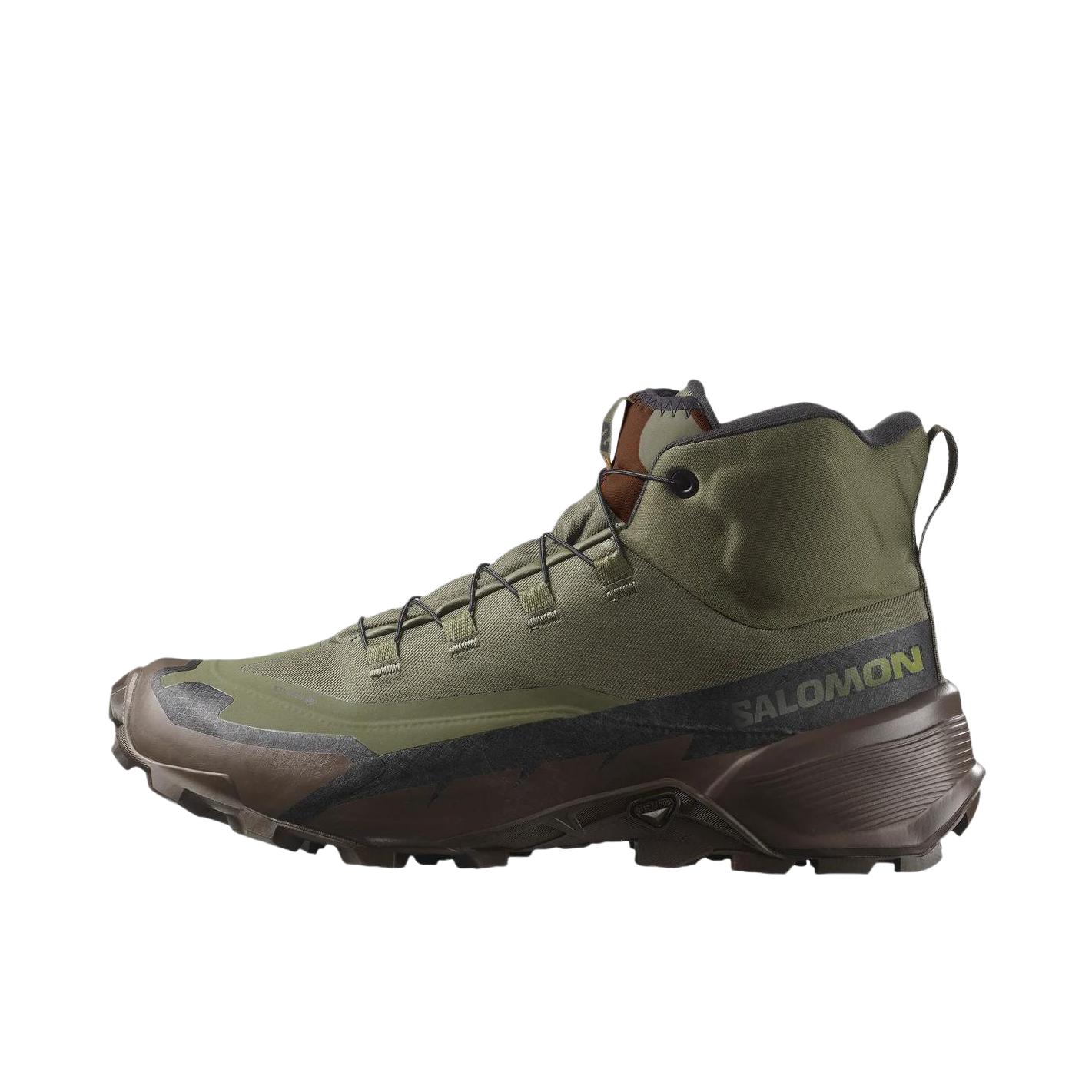 推荐商品：Salomon/萨洛蒙 Cross Hike 2 耐磨 防滑 户外鞋 徒步鞋 游骑兵绿 /土棕/黑色 