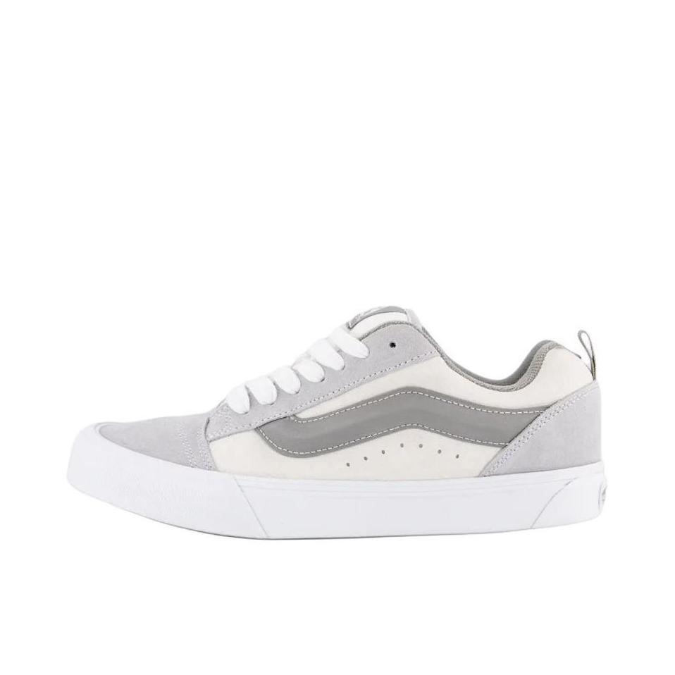 推荐商品：Vans/范斯 Knu-Skool 板鞋 面包鞋 滑板鞋 复古美式时尚防水支撑贴合圆头 米色/灰色 