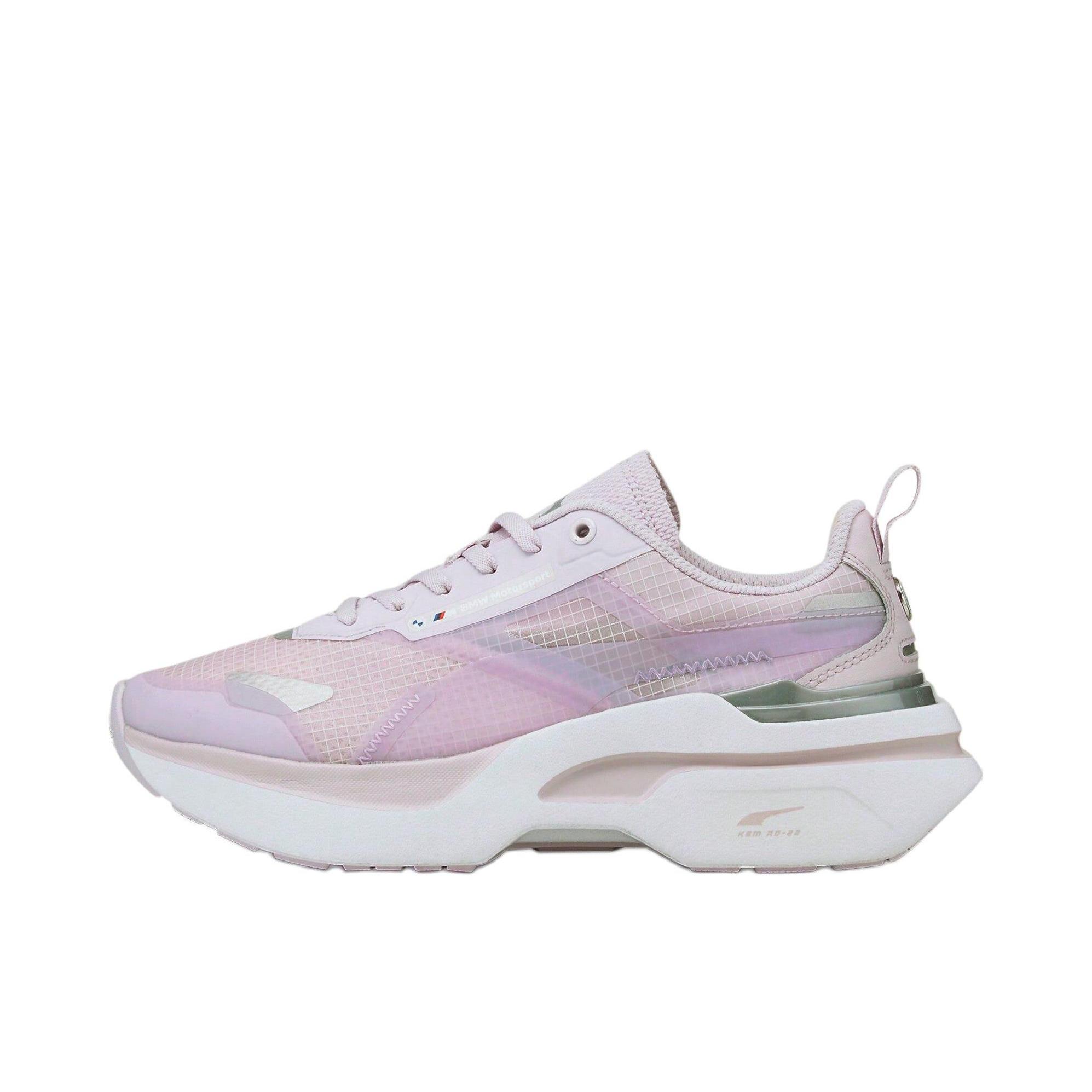 推荐商品：Puma/彪马 Kosmo Rider 运动休闲鞋 防滑耐磨减震回弹网面轻便复古厚底 BMW Motorsport联名/男款/紫色