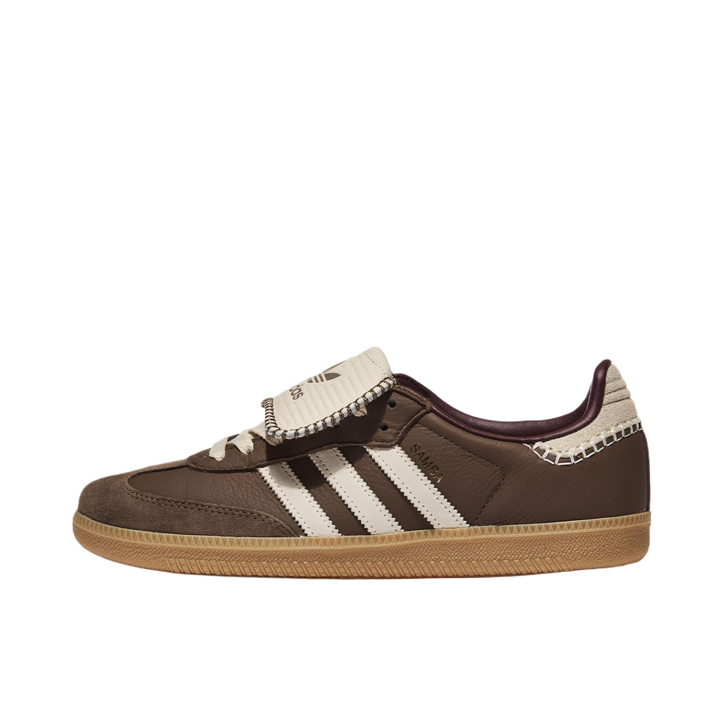 推荐商品：adidas Originals Samba LT T头鞋 德训鞋 板鞋 防滑耐磨薄底透气复古贴合圆头 褐色 