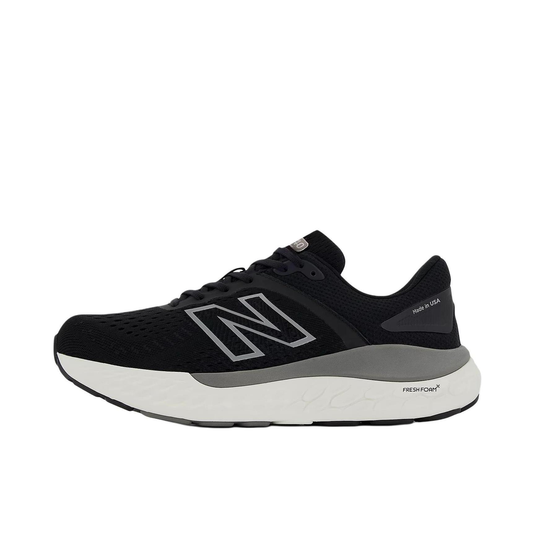 推荐商品：New Balance Fresh Foam X 840v1 减震 防滑 耐磨 跑鞋 2E宽/黑色/灰色 