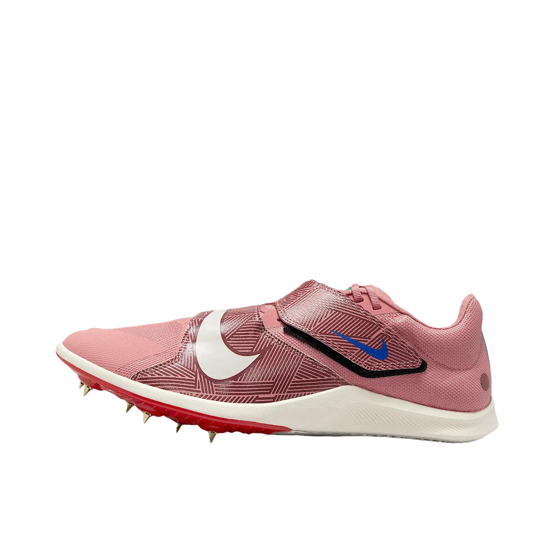 推荐商品：Nike Zoom Rival Jump 专业比赛 减震防滑 防水 耐磨 支撑 织物 田径 训练鞋 星尘红/孔雀绿/大学红/淡象牙白
