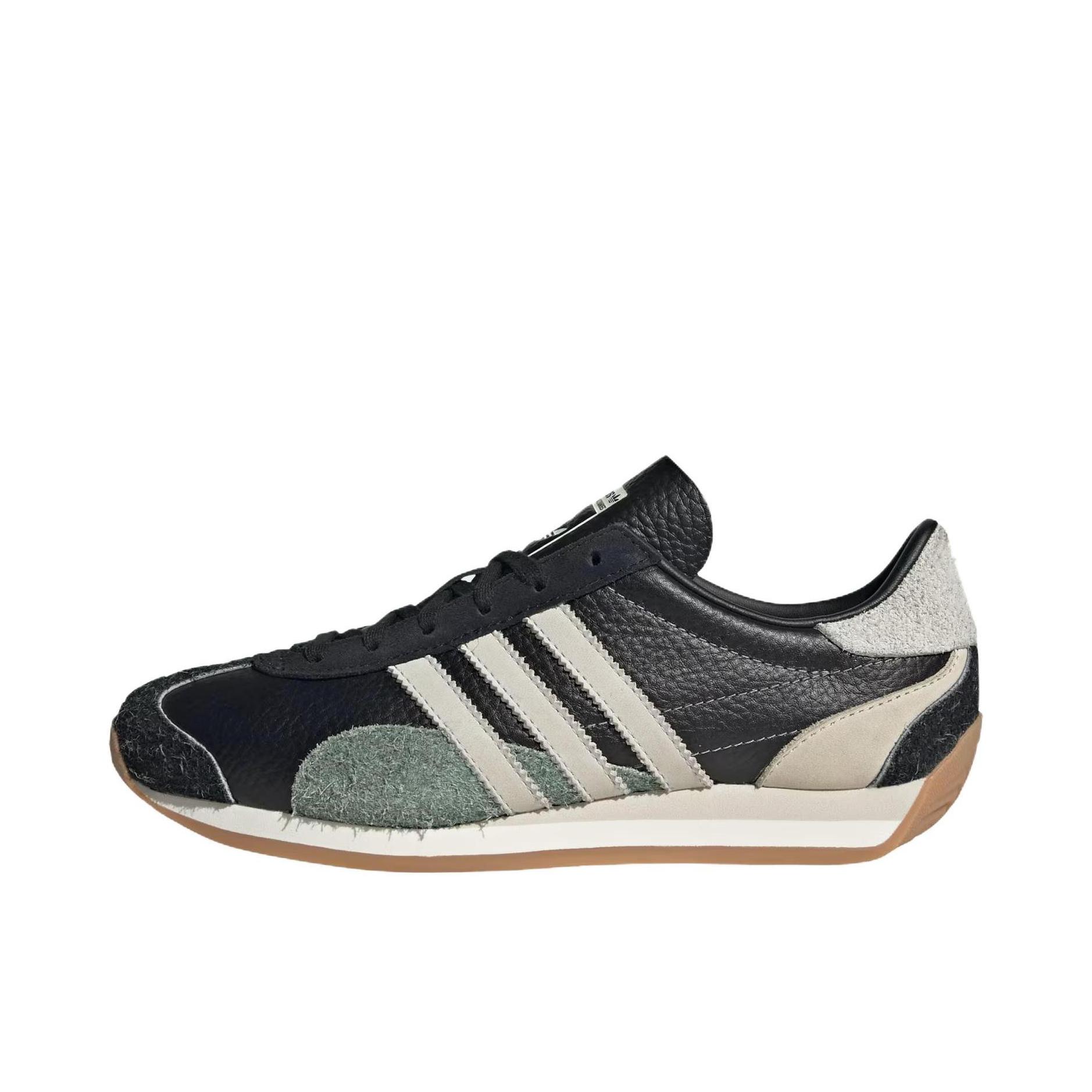 adidas Originals Country OG T头鞋 德训鞋 运动休闲鞋 防滑耐磨舒适轻便百搭简约时尚复古风 女款/黑色