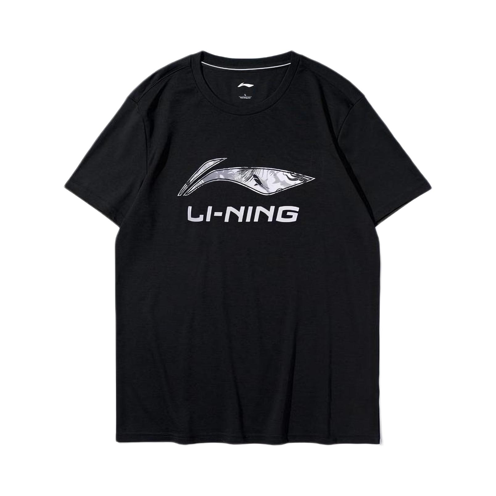 Li Ning 男士纯棉圆领透气短袖T恤 AHSR663 ATST633