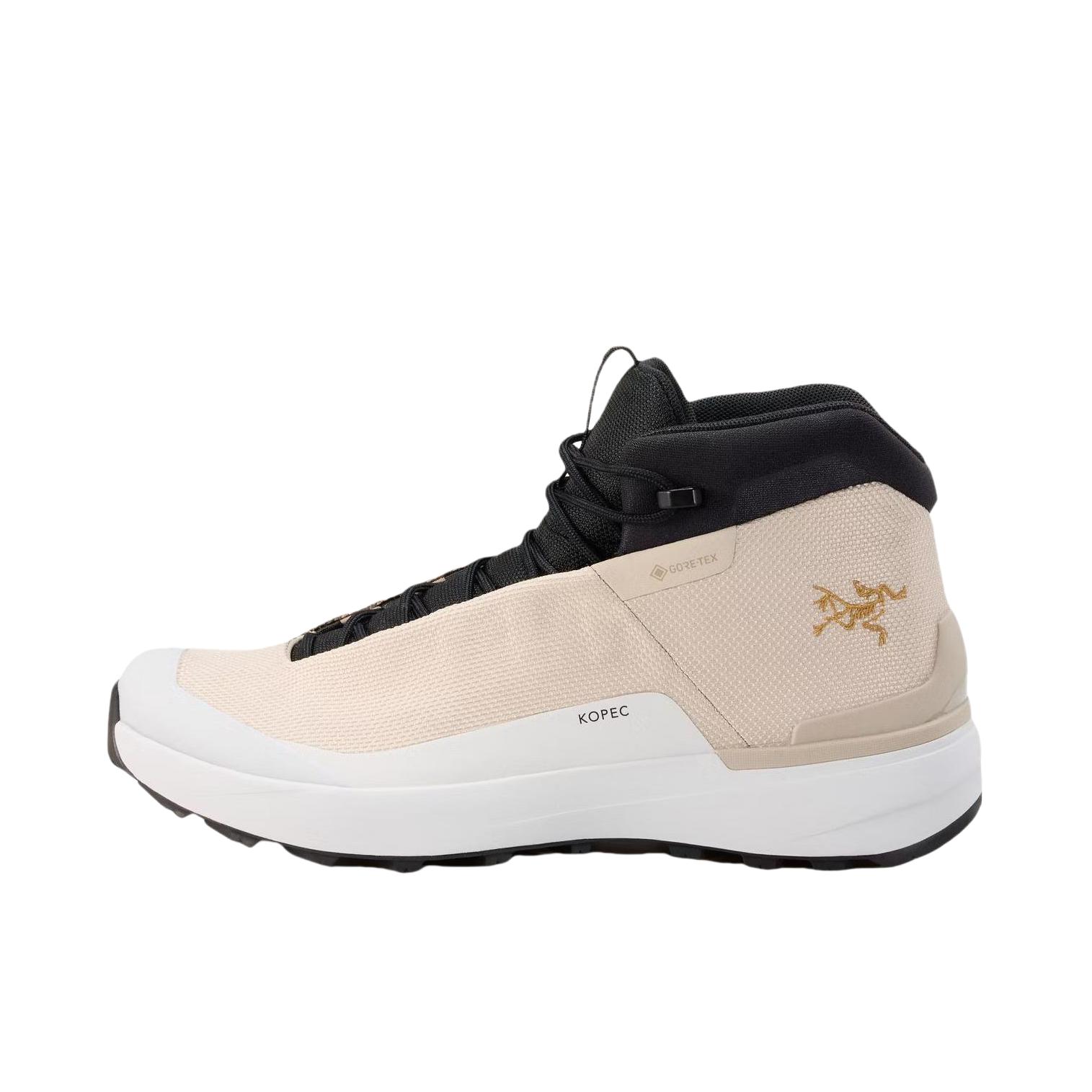 推荐商品：Arc'teryx/始祖鸟  Kopec Mid GTX  舒适透气 防滑耐磨 百搭时尚  户外鞋 米色/黑色