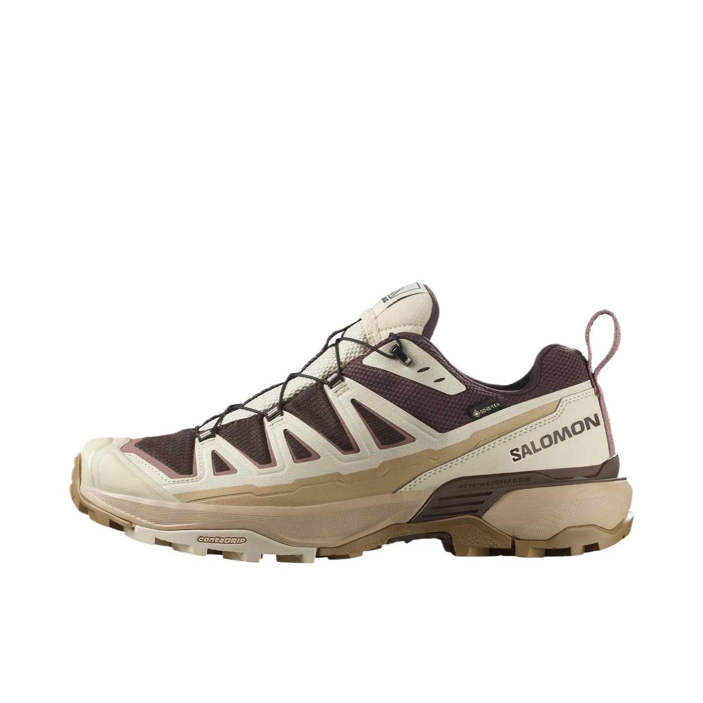 推荐商品：Salomon/萨洛蒙 X Ultra 360 Edge 缓震耐磨 防水 圆头 稳定支撑 登山 户外鞋 徒步鞋 米色/棕色 
