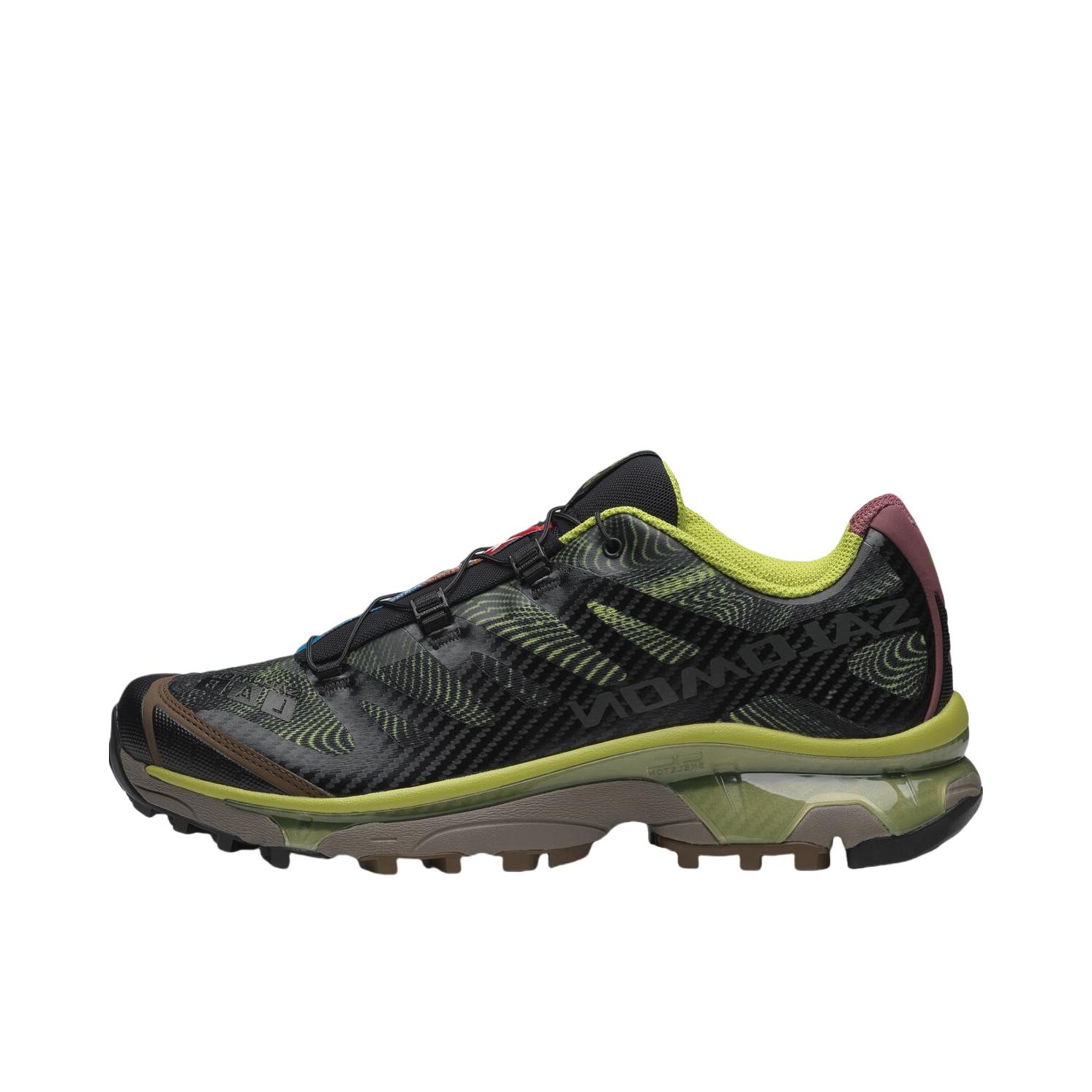 推荐商品：Salomon/萨洛蒙 XT-4 OG 包裹性 减震回弹 网布透气 防滑耐磨 越野 户外休闲鞋 绿色/黑色