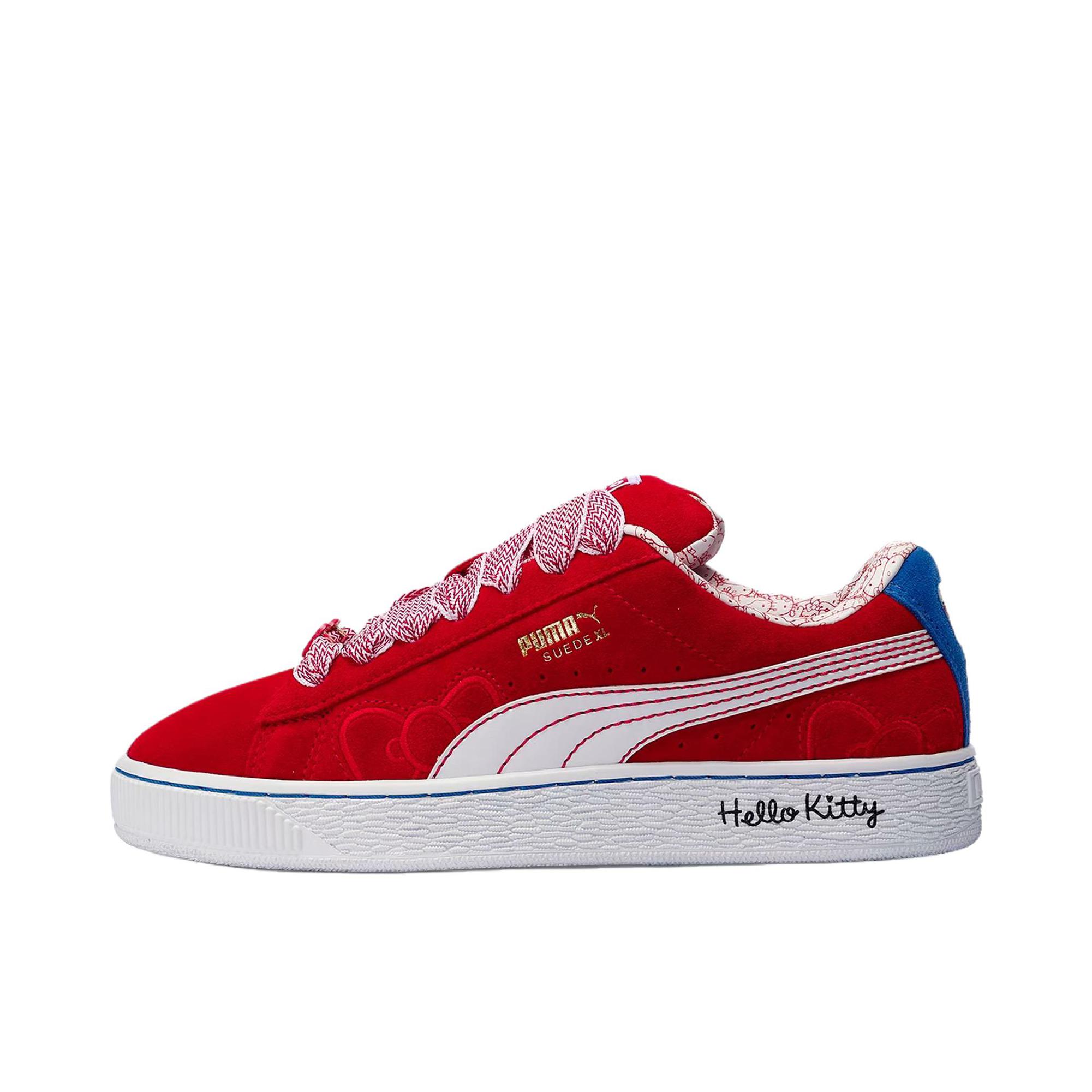 推荐商品：Puma/彪马 Suede Classic 面包鞋 板鞋 舒适百搭防滑耐磨轻便透气复古低帮圆头 Hello Kitty/凯蒂猫联名/女款/红色