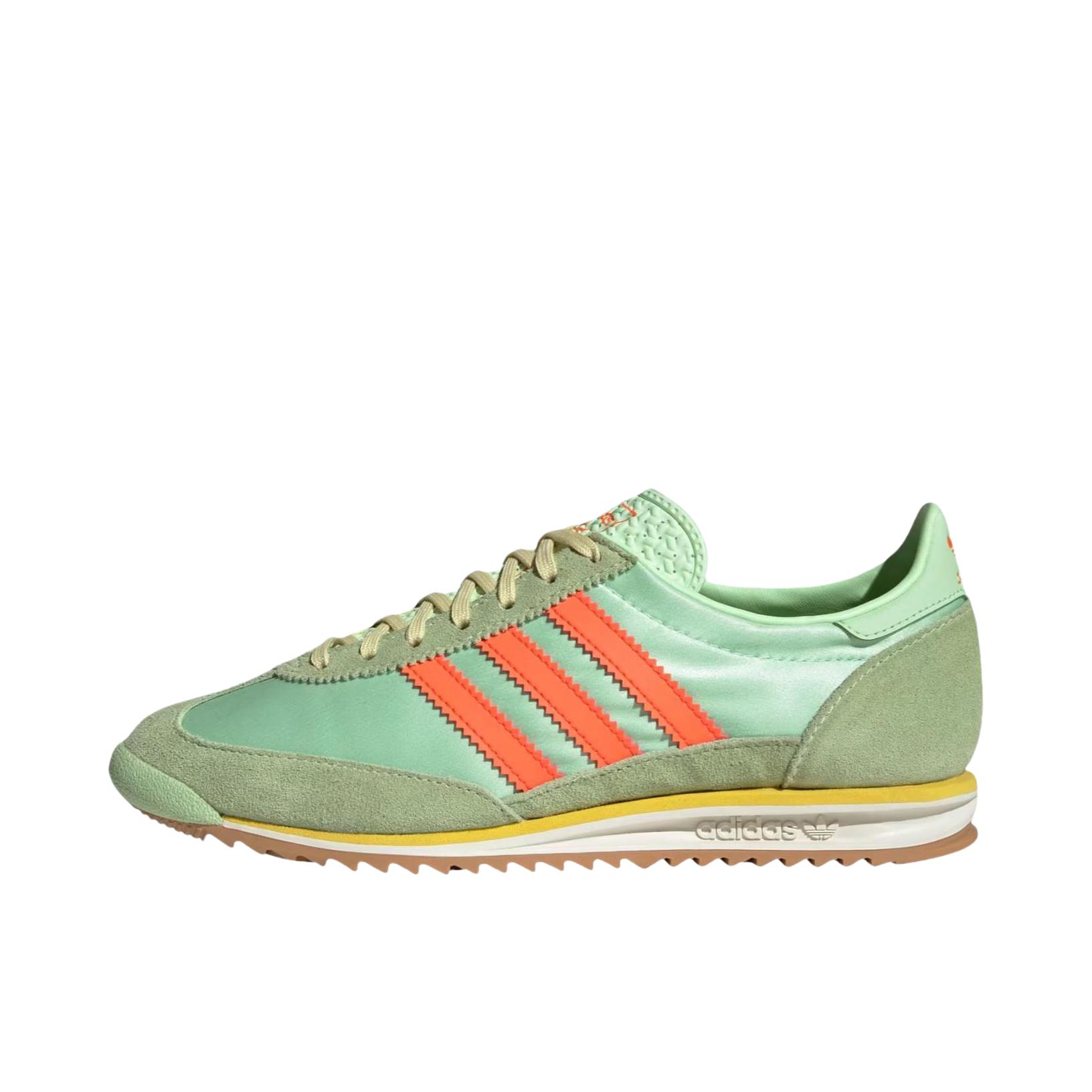 推荐商品：【马思纯同款】 adidas Originals SL 72 T头鞋 德训鞋 运动休闲鞋 轻便防滑耐磨透气舒适简约复古 叶绿色