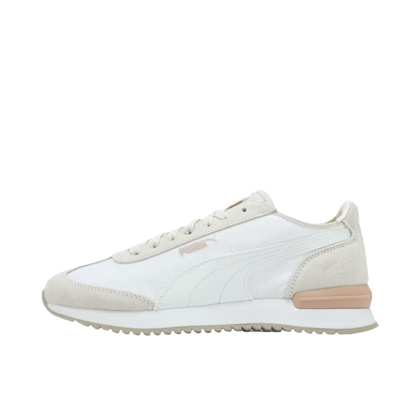 推荐商品：Puma/彪马 R78 Wind Nylon 德训鞋 T头鞋 运动休闲鞋 复古轻便缓震情侣拼接薄底抓地 白色/沙砾灰