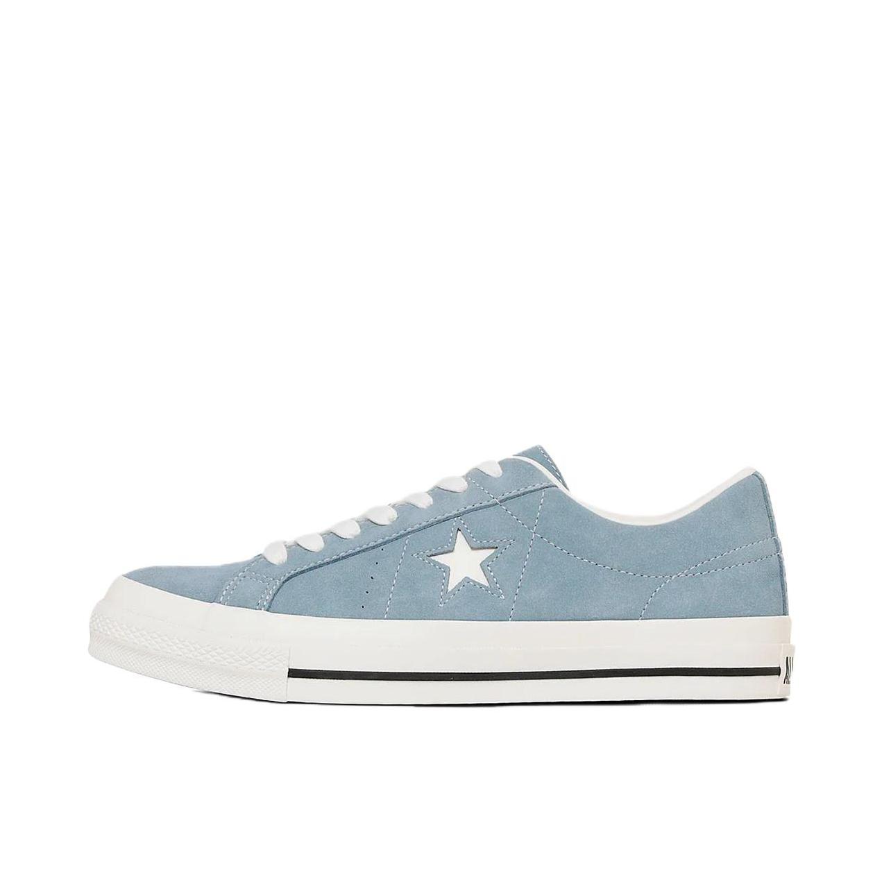 推荐商品：Converse/匡威 One Star 翻毛皮 防滑 复古 星星鞋 板鞋 深蓝色
