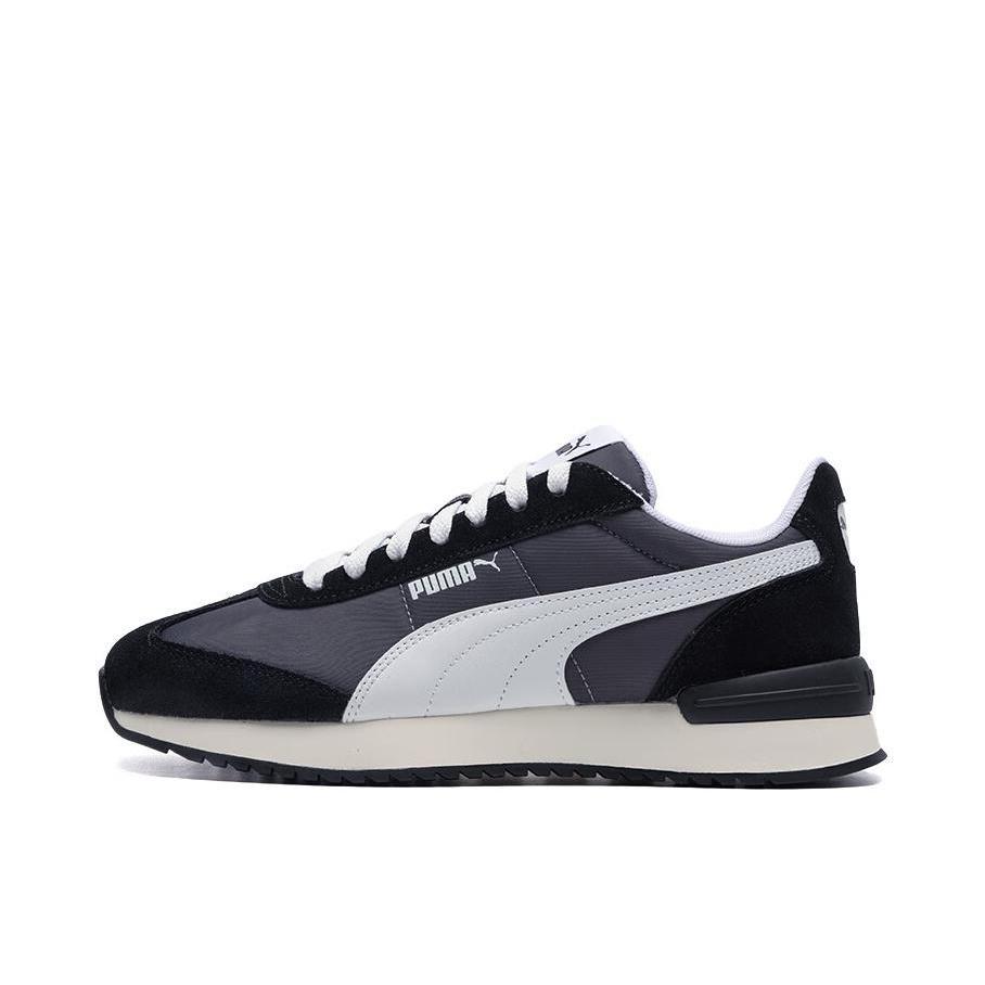 推荐商品：Puma/彪马 R78 Wind Nylon 德训鞋 T头鞋 运动休闲鞋 复古轻便缓震情侣拼接薄底抓地 深灰色/彪马白/黑色