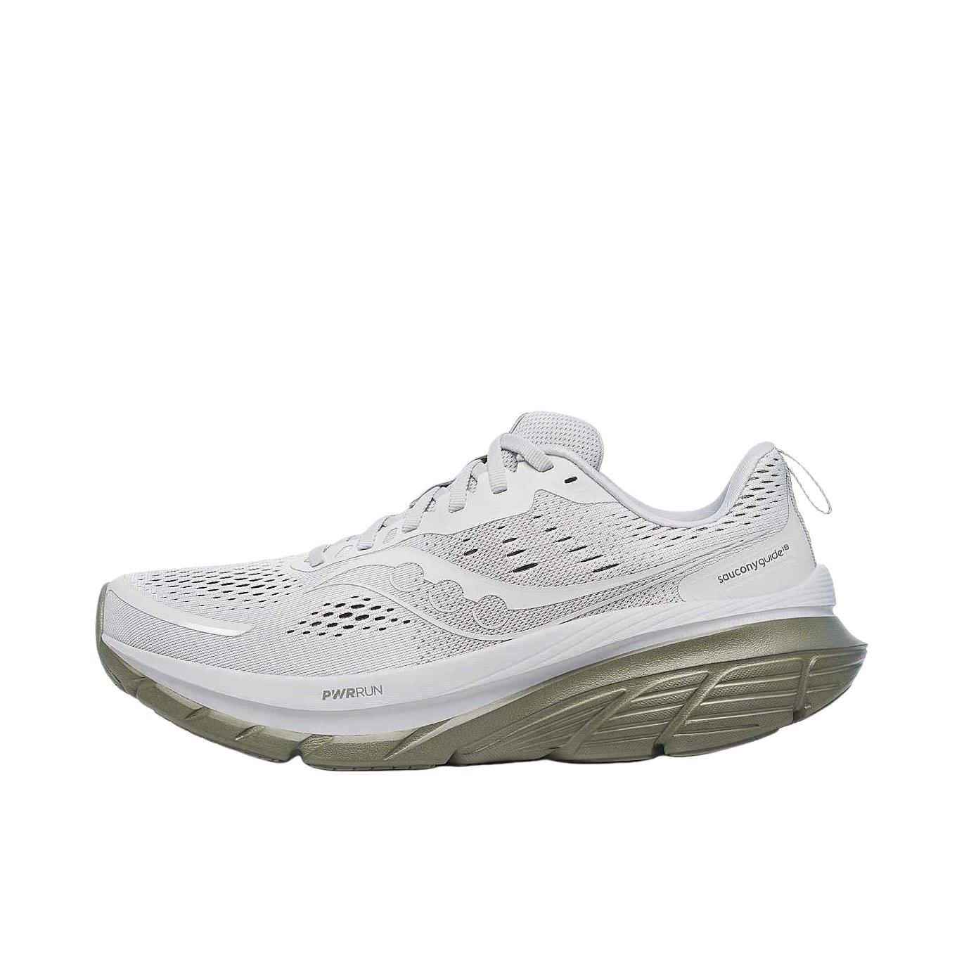 推荐商品：Saucony/索康尼 Guide 向导 18 防滑耐磨 减震透气 稳定支撑 低帮 舒适百搭 跑鞋 灰色