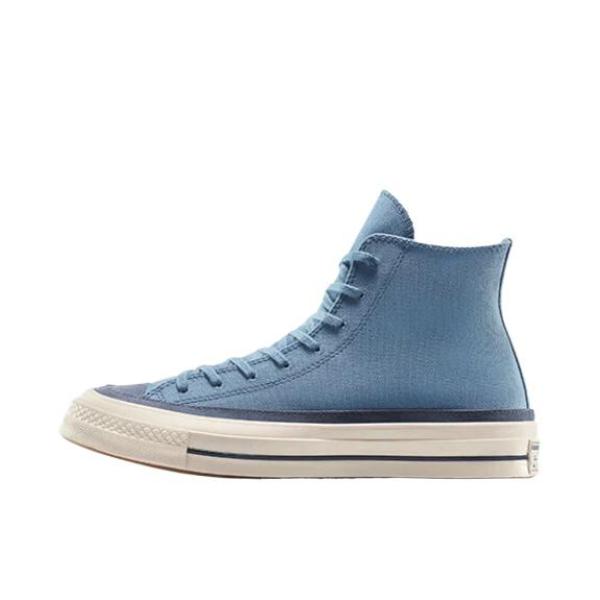 推荐商品：Converse/匡威 Chuck 70 帆布鞋 防滑耐磨轻便透气舒适百搭拼接感方头贴合 天蓝色
