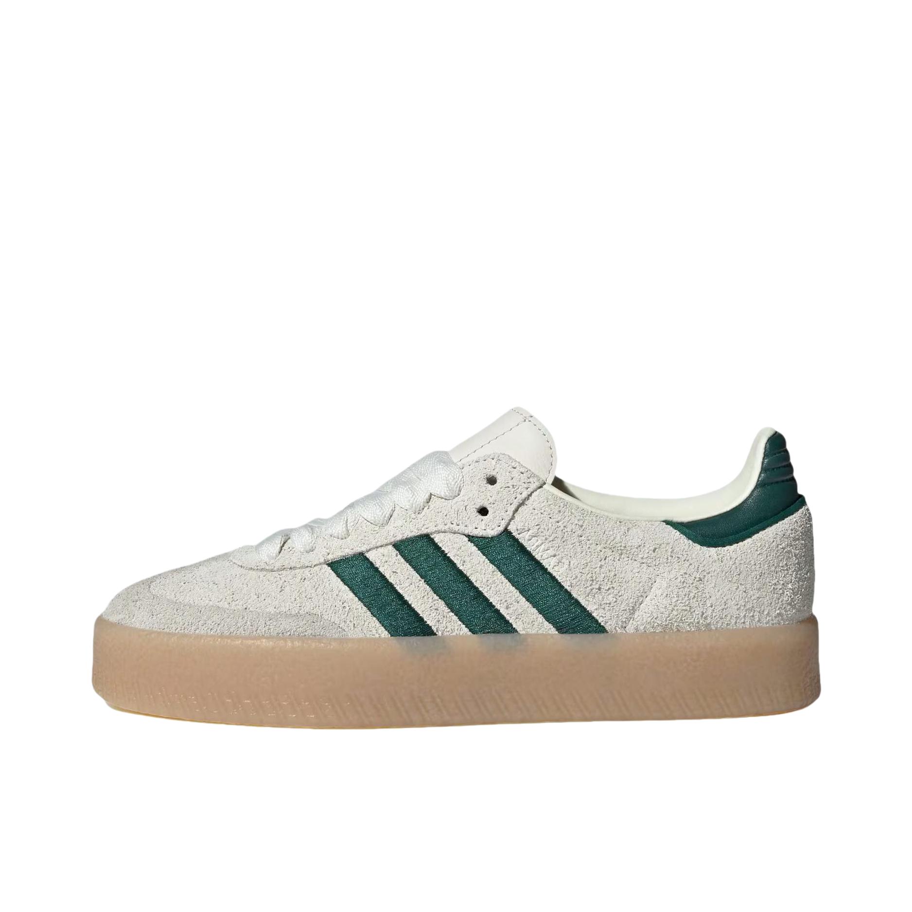 推荐商品：adidas Originals Sambae T头鞋 德训鞋 板鞋 增高包裹性合成革 女款/米色