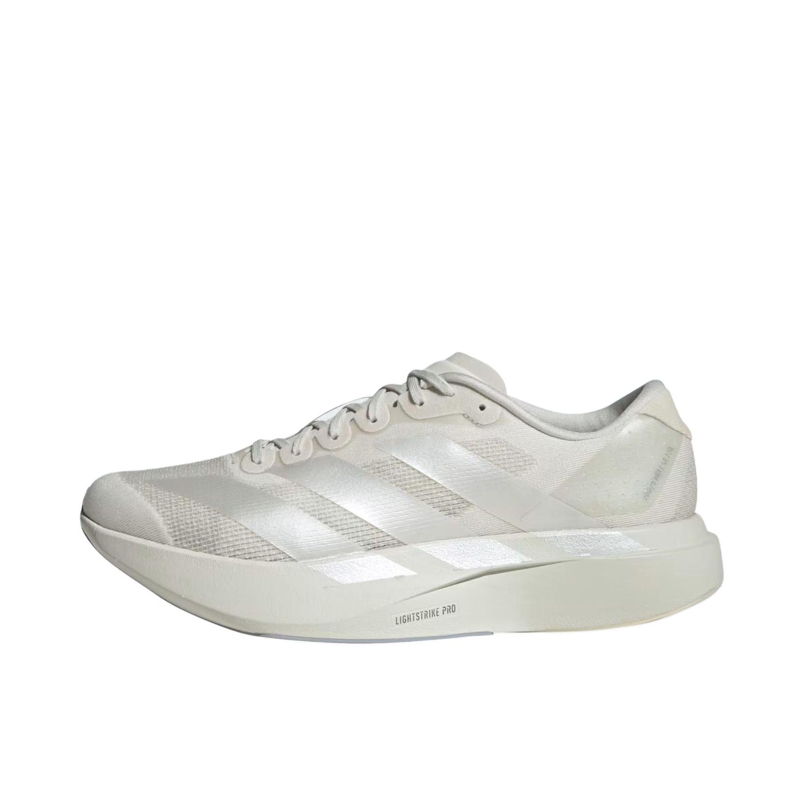 推荐商品：【梅西同款】 adidas Adizero Evo SL 跑鞋 缓震防滑圆头轻便运动马拉松竞速训练 灰色/银色