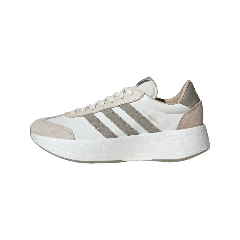 推荐商品：adidas Originals CITY RNR 经典时尚 百搭简约 舒适轻便 防滑耐磨 低帮 运动休闲鞋 汉玉白/卵石灰/矾土棕