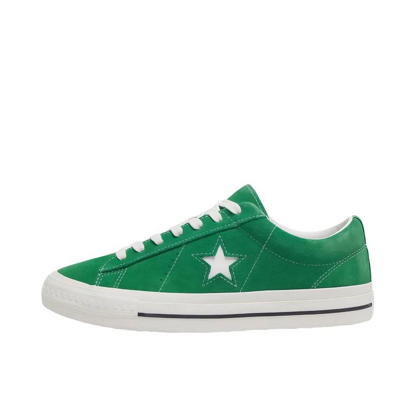 推荐商品：【王源同款】Converse/匡威 One Star 95 复古 低帮 休闲 系带 板鞋 绿色