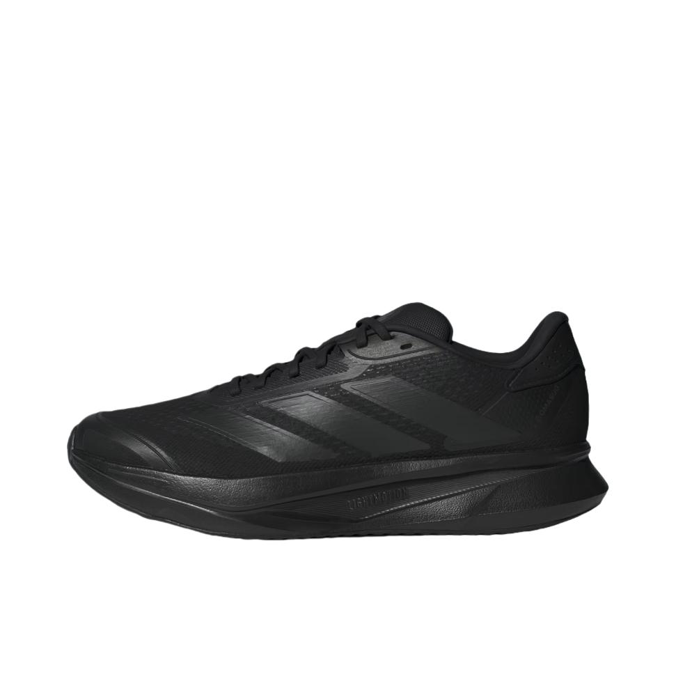 推荐商品：adidas DURAMO SL 2.0 跑鞋 百搭耐磨低帮系带透湿排汗鞋面网眼布短跑训练缓震防滑回弹备赛贴合耐穿支撑 全黑色