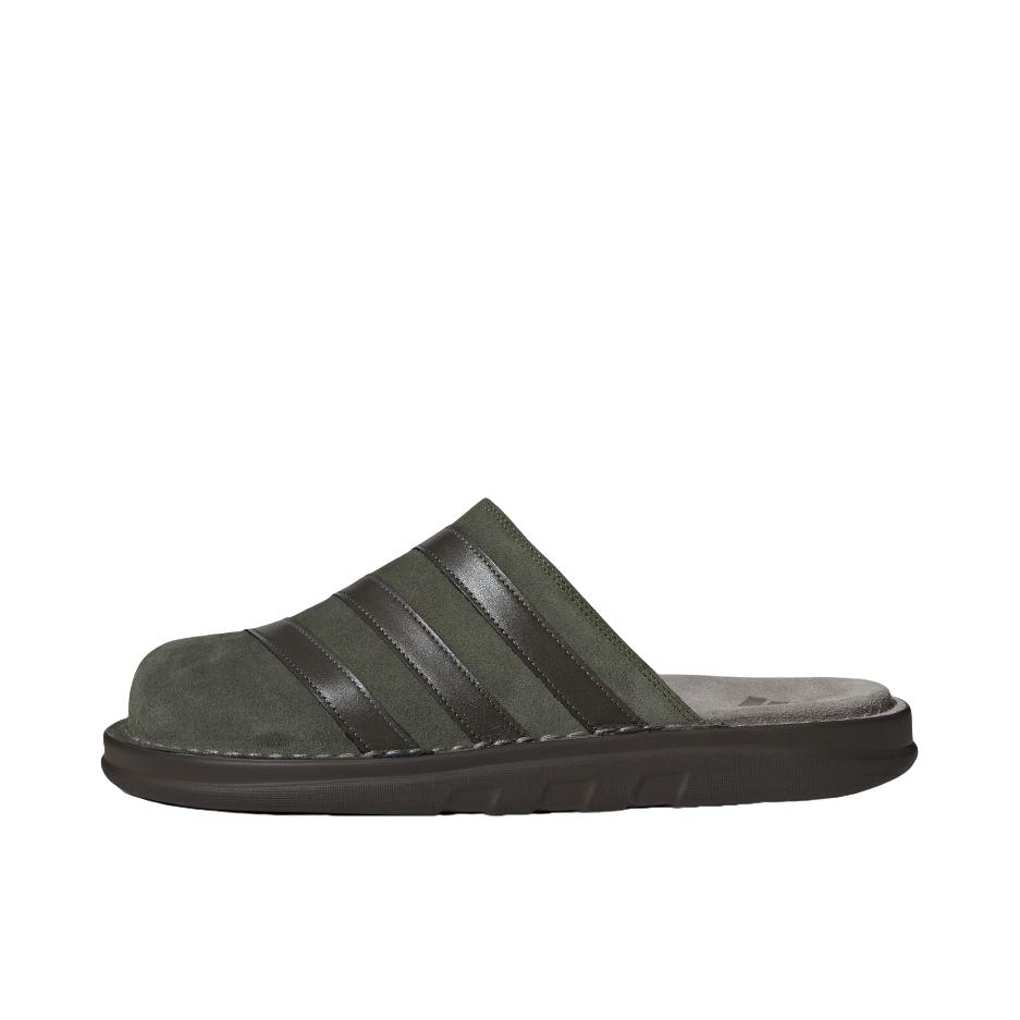 推荐商品：adidas Originals Adiclog 时尚 防磨 包头 拖鞋 岩层橄榄绿/暗橄榄绿