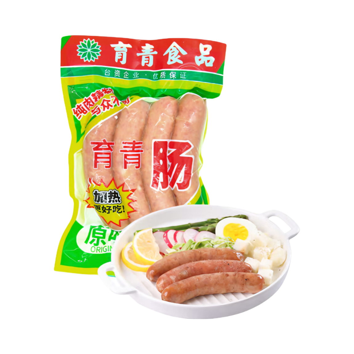 推荐商品：育青食品 青青肠 180g 袋装