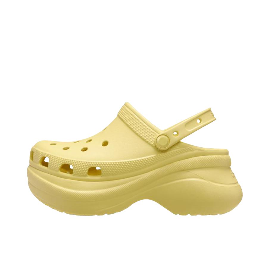 推荐商品：【杨幂同款】Crocs/卡骆驰 Classic BAE Clog 小鲸鱼 复古 坡跟 厚底 增高 防滑耐磨 涉水 运动 沙滩 圆头 洞洞鞋 凉鞋 女款/黄色