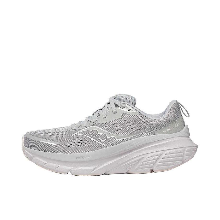 推荐商品：Saucony/索康尼 Guide 向导 18 防滑耐磨 减震透气 稳定支撑 低帮 舒适百搭 跑鞋 女款/灰色