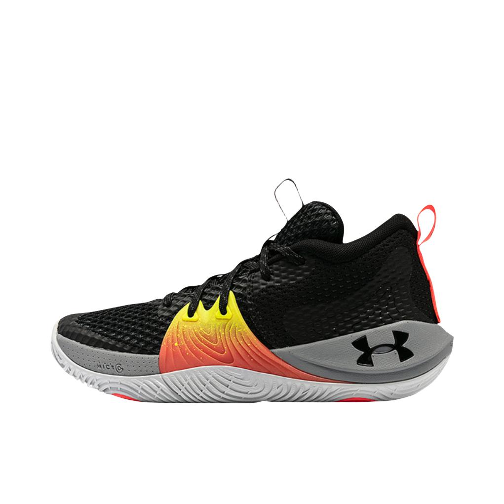 推荐商品：Under Armour/安德玛 Embiid 1 防滑耐磨 实战训练 支撑 圆头 合成革 篮球鞋 大童/黑色