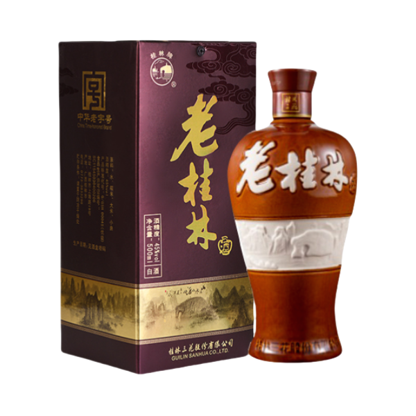 推荐商品：桂林 老桂林 白酒 500ml 45度 盒装