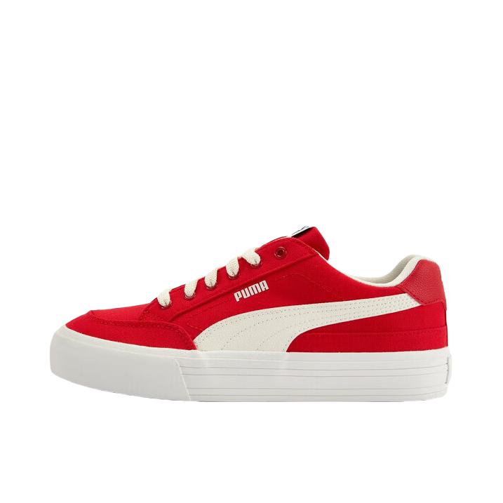 推荐商品：Puma/彪马 Court Classic Vulcs 小白鞋 板鞋 舒适减震防滑耐磨百搭时尚复古防水 红色/白色/黑色