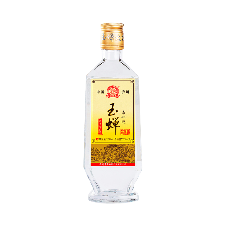 推荐商品：玉蝉老酒 大曲 白酒 500ml 52度 裸瓶装